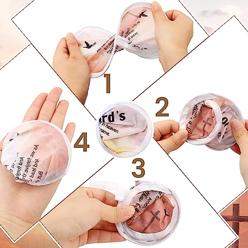 Tradder 50 Pcs Christian Church Fans Bulk Foldable Hand Fans, Classic - style: Classic