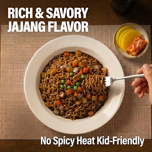 Nongshim Chapagetti Black Bean Jajangmyeon Korean Ramen Noodles, 10 Pack - size: 10 Pack