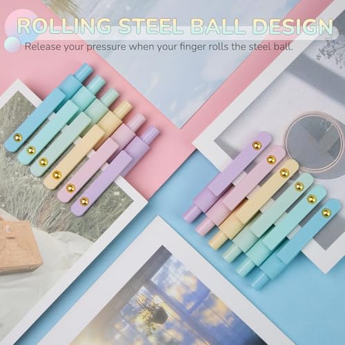YOXMJDB Gel Pens, 6 Pcs 0.5mm Fine Point Smooth Writing Pens Japanese Cute Pens, High-End Series Black Ink Pens for Journaling Note Taking, School Office Supplies for Women Men (6 Pcs Ombre) - color: 6 Pcs Ombre