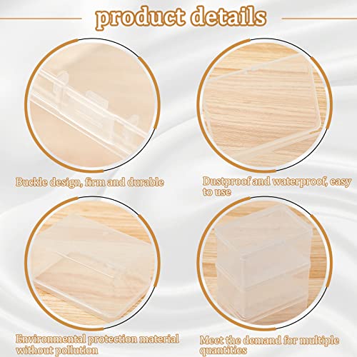 Qunclay 10 Pcs Playing Card Storage Box, Large Plastic Game Card Case