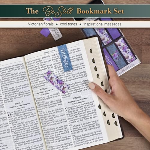 Christian Art Gifts Magnetic Scripture Bookmark Set for Women: Be Still