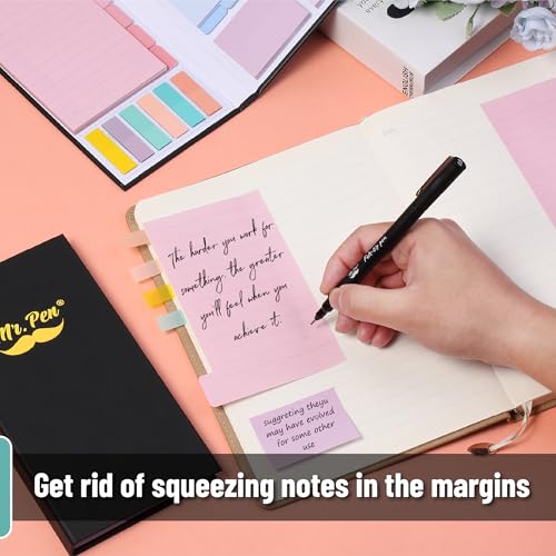 Mr. Pen- Sticky Notes Set, 410 Pack, Ruled - color: Pastel Macaron, size: 1 Set