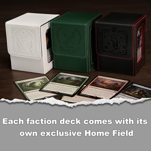 Venssu Angel Themed MTG Deck Box with Commander Display (White and Grey) - color: Angel