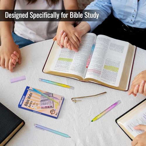 WRITECH Bible Mate Journaling Set: Highlighters & 1.0mm Ballpoint Pens 9ct - color: Multicolor-1.0mm