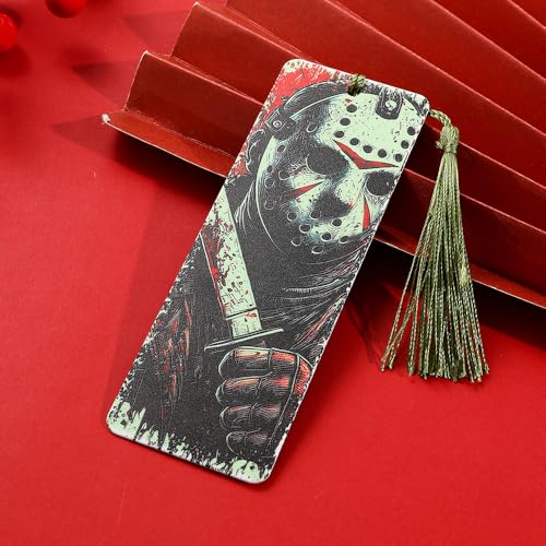 4 Styles Clown Halloween Character Acrylic Reading Bookmarks Set - color: 4pcs Killer a