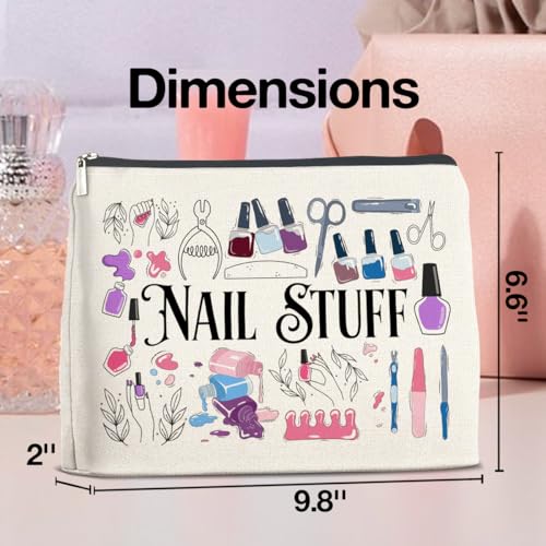 Nail Tech Makeup Bag Gifts for Women Nail Technician Artist - color: J