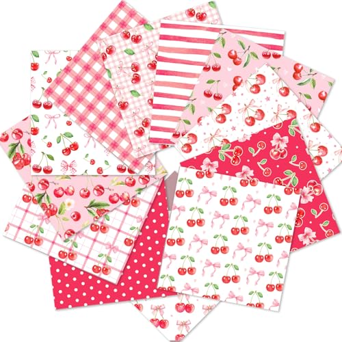 Pink Cherry Scrapbook Paper Pink Grid Pattern Papers Pad 12×12,24 Sheets Double-Sided Spring Bobo Floral Scrapbooking CardStock Paper Supplies for Holiday Cardmaking DIY Origami Papers. - color: WW182