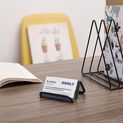 Mr. Pen- Metal Mesh Business Card Holders, 3 Pack, Gray - color: Grey