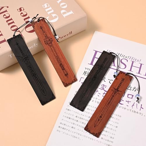ZQZYMXQ 4Pcs Sword Bookmark, Cool Bookmarks for Men, Gifts for Book Lovers Men (Sword Set) - style: Sword Set