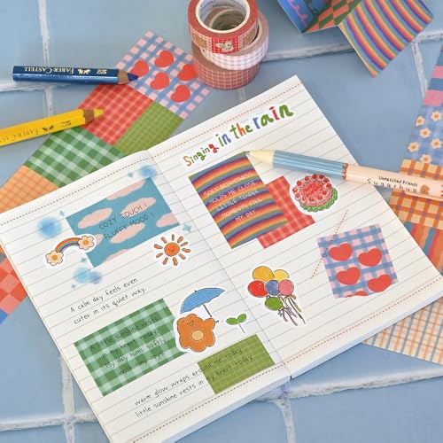 Monolike Big Wow Sticker Unmatched Friends Pattern Series.3 + Series.4 Set - Big Size Cute Stickers, Square Stickers - color: Unmatched Friends Pattern Series.3 + Series.4