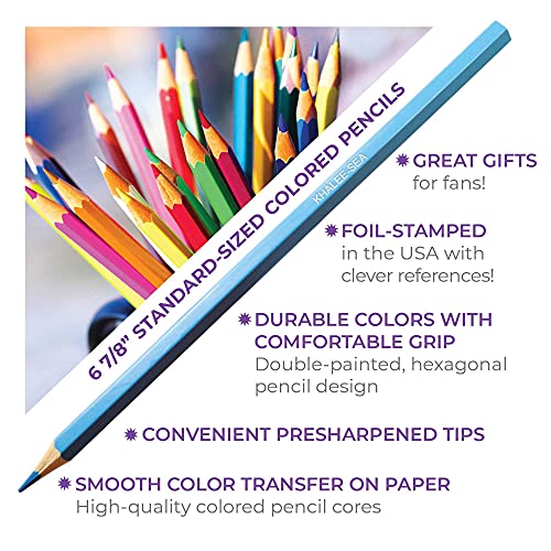 Game of Tones Colored Pencil Set for Fans of Game of Thrones | Set of 12 Parody Pencils | Each Color Pencil is Foil-Stamped with Clever Show References | Great Gift for Fans - style: Game of Thrones