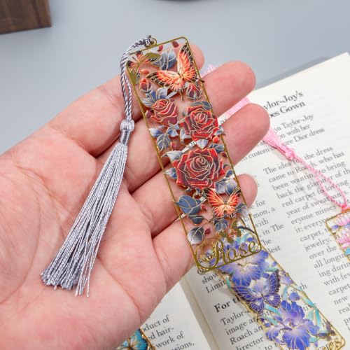 4 Butterfly Metal Bookmarks, Very Suitable for Female Readers (BKM-068-F4) - color: Butterfly Series(bkm-068)