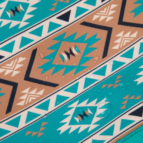 Wrangler Travel Makeup Bag Large Waterproof Cosmetic Bag for Women - color: Turquoise