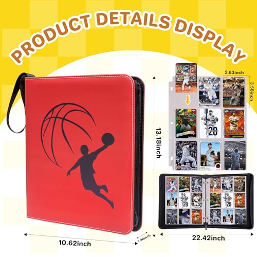 Card Binder, 9 Pocket 990 Card for Collectible Trading Card Albums