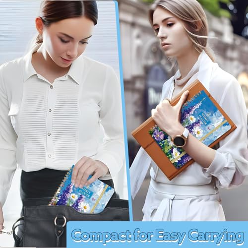Thboxes A5 Weekly Planner, Undated Spiral To Do Notebook for Women, Purple - color: Purple Flower