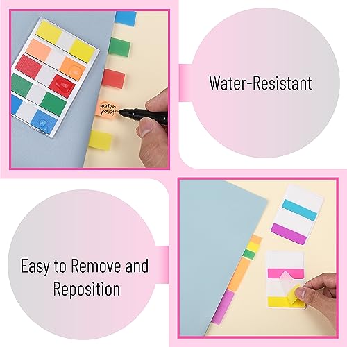 Mr. Pen- Sticky Index Tabs, 500 Pcs, 21 Sets, Vibrant - color: Vibrant