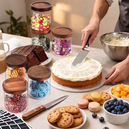 Glass Spice Jars Seasoning Containers Small Glass Jars with Lids Airtight Food Storage Canister for Kitchen Pantry Sugar Tea Coffee Bean Nuts Cookies Herbs Salt (16oz/473ml*2 Pcs) - color: 16oz/473ml*2 Pcs