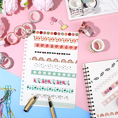 TaoBary 33 Rolls Washi Tape Set, 15mm Holiday Seasonal,Bohemia Style - style: Bohemia Style