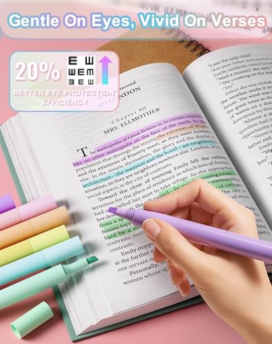 Bible Study Supplies Journaling Kit with Case Highlighters Pens Tabs Pencil - color: White Blue