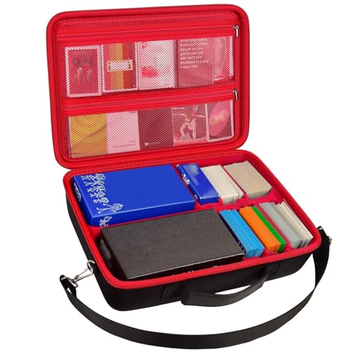 2700+ Trading Card Case for MTG, TCG Deck Boxes and Sports Cards - color: Red