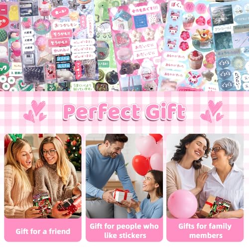 800Pcs Japanese Sticker Book for Journaling Adult, Cute Scrapbook Stickers - style: Bg 45 Sheet Parade