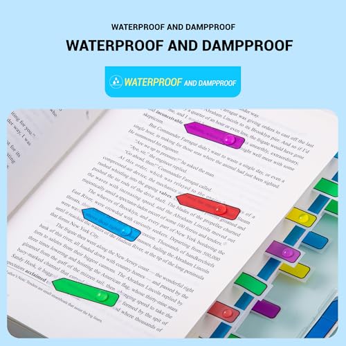 Golcellia Arrow Sticky Notes with Sticky Tabs & Page Markers - 900 Sticky Flags for Books, 5 Color Arrow Stickers for Organizing Documents, Notes (9-Pack) - color: Dark, size: 5.8" x 4.6"
