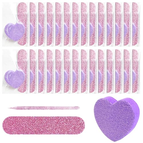 Manicure Kit Disposable Press On Nail Tool Packaging Kit (Purple, 32 PCS) - color: Purple, 32 PCS
