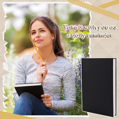 Henoyso 12 Pcs A5 Blank Notebook Journal Hardcover Sketchbook, 8.3 x 5.7 in - color: Black, size: 8.3x5.7 Inch