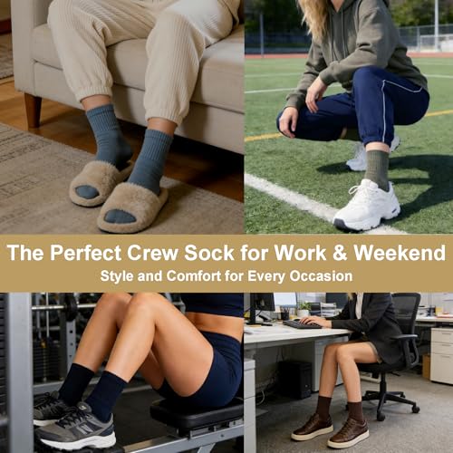 Women's Cotton Quarter Crew Socks - color: 23 Multicolor - 5 Pairs