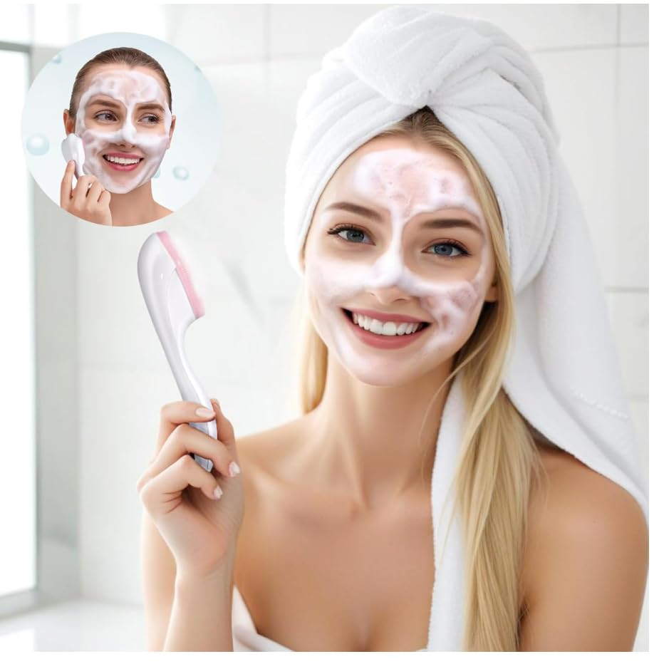 Cat Paw Silicone Face Scrubber Mannual Facial Deep Cleaning Brush Makeup Removal Blackhead Pore Exfoliating Tool - color: Pink