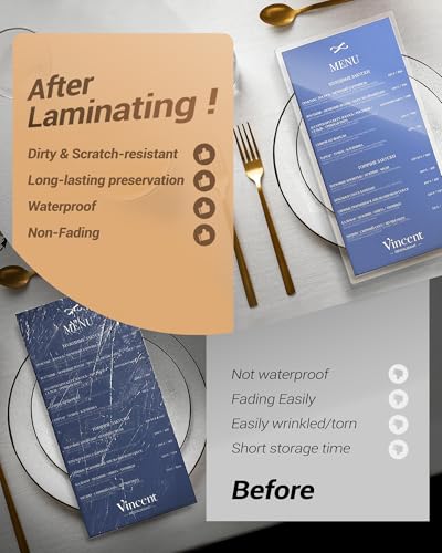 Uinkit 5mil Heavy-Duty 50Pack Laminating Pouches Menu Size 11.5"x17.5" - color: Glossy, size: 5mil 50 Pack