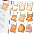 Cute Magnetic Bookmarks Gifts - 9pcs Funny Dog Rabbit Bookmark Gift - style: Wild Animals