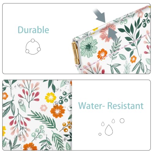 Squeeze Coin Purse Pouch Mini Coin Pocket Portable Change Wallet - color: Green Daisy, size: Mini (3.54"x3.2")