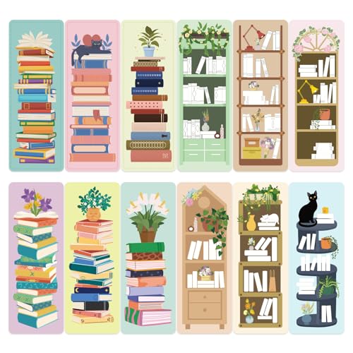 120 Pcs Reading List Bookmarks with Tassels, Book Tracker Bookmarks