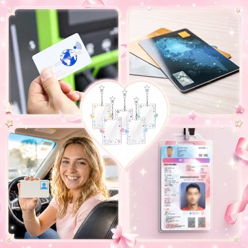 Geyoga 12 Pcs Wing-Shaped Photocard Holder Keychain 3 Inch Acrylic Holder - style: Wing