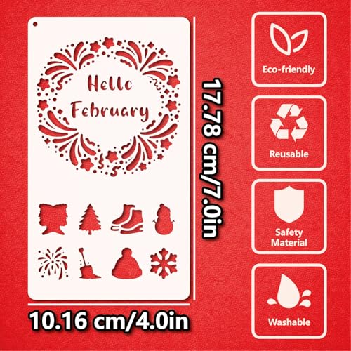 20pcs Journal Stencils Set 4 * 7 Inch Reusable Plastic Templates Planner Stencils Paint Template Bullet Journaling Supplies for Daily Planner Weekly Schedule Habit Tracker Note