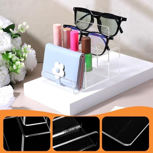 Giantree 2 PCS 4 Tier Clear Acrylic Wallet Display Stand - size: 4 Tier