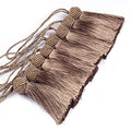 BEL AVENIR 8 Pcs Elegant Polyester Key Tassel Colorful Craft Tassels Charms - color: Flaxen