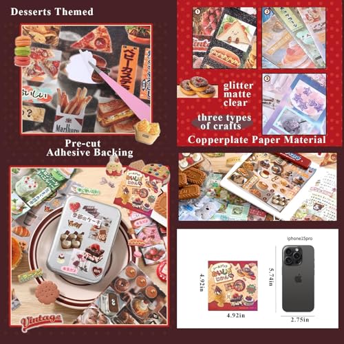 Japanese Stickers Book for Journaling Supplies, Japanese Stickers for DIY - color: Mist