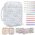 Bible Cover Case For Women,Large Bible Bag with Study Supplies,Quilted Bible Carrying Case for Girls,Portable Bible Case with Highlighter, Pens,Tabs,Bible Study Gifts for Women - size: Style B