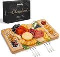 SMIRLY Bamboo Charcuterie Board Set with Serving Accessories