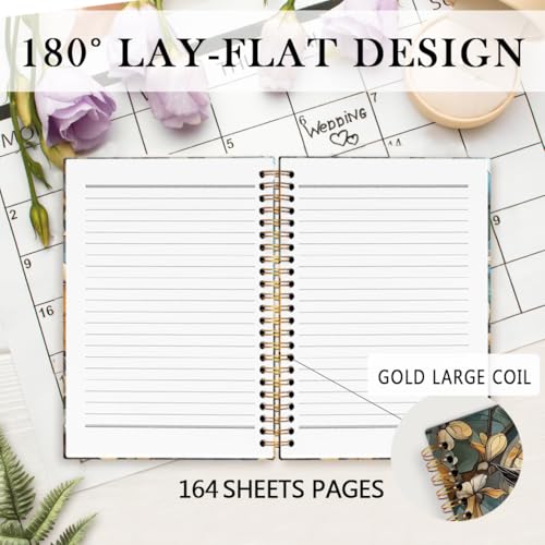 nvucamd Vintage Owl Spiral Notebook, Aesthetic Colorful Journal Notebook, Owl Lovers Gifts Journaling Notebooks for Women Men, Night Animal Gifts Office Supplies, 5.5x8.3Inch - color: owl