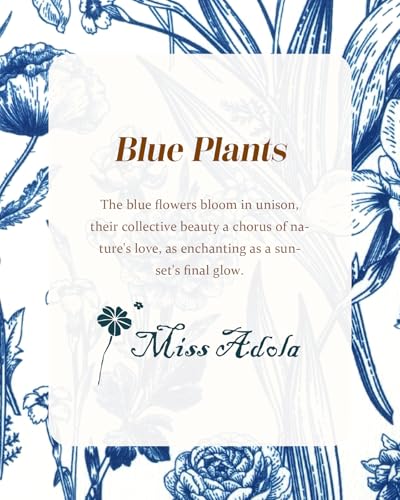 Miss Adola Aesthetic Buckle Tote Bag for Women - color: White Blue Flowers