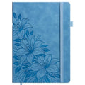 Lined Journal Notebook Hardcover Leather Bound 200 Pages A4 Blue Cute Diary - color: Blue, size: A4 200 Pages