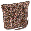 Bella Taylor Stride Tote, Quilted Shoulder Bag for Women - color: Twilight Garden