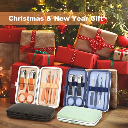 Manicure Set-Stainless Steel Nail Care Set-Professional 7 in 1 Ingrown Toenail Clipper Grooming Tool-Pedicure Kit & Toe Nail Cutter-Thick Nail Scissors Toiletries with Cuticle Trimmer (Rose Gold) - color: Rose Gold
