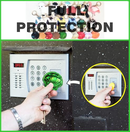 Leather Keychain holder Protective Case Compatible with Apple AirTag - color: Green