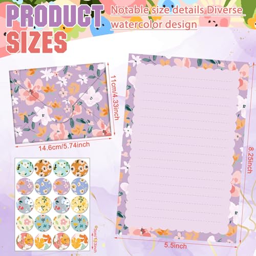 TaoBary 160 Pcs Kawaii Stationery Paper and Envelopes Set, 5.5 x 8.25'' - size: 5.5 x 8.25 Inch, style: Kawaii