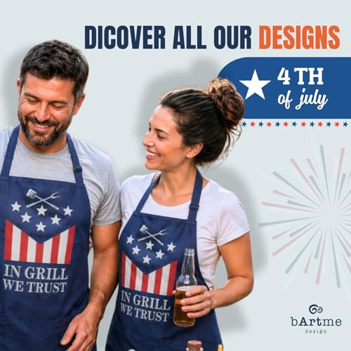 Funny Cooking Apron - Dad, Mom Kitchen Chef Grilling Aprons - 2 Pockets & Long Straps - Men & Women - color: Let's Cook Stuff