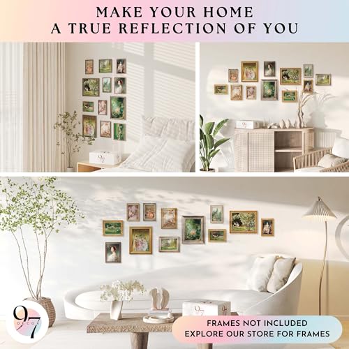 97 Decor Vintage Victorian Wall Art, 12 Pc Coquette Prints, Unframed - color: Baroque Victorian Gx8x10, size: unframed